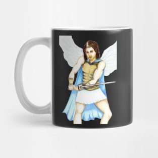 Archangel Michael the Protector- Bright Red Mug